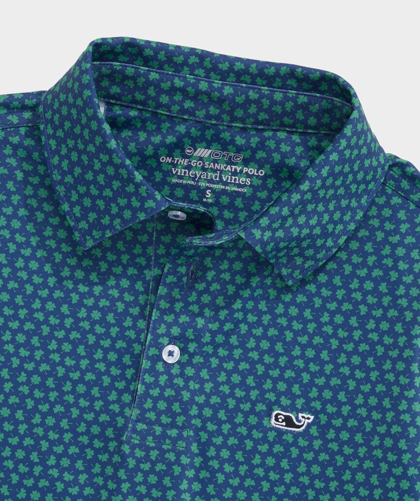 Boys' Performance Printed Sankaty Polo