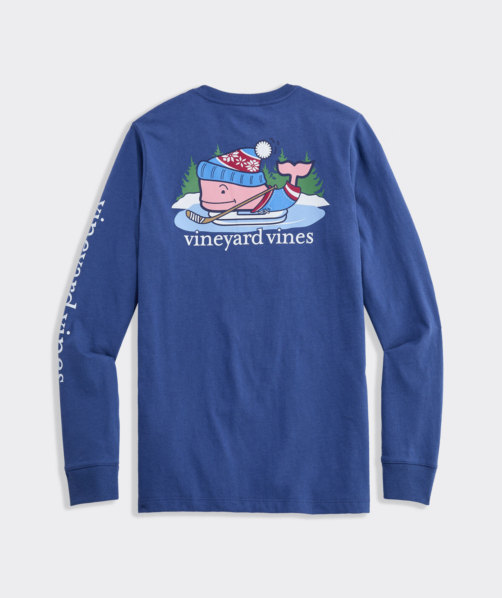 Boys' Hockey Whale Long-Sleeve Pocket Tee