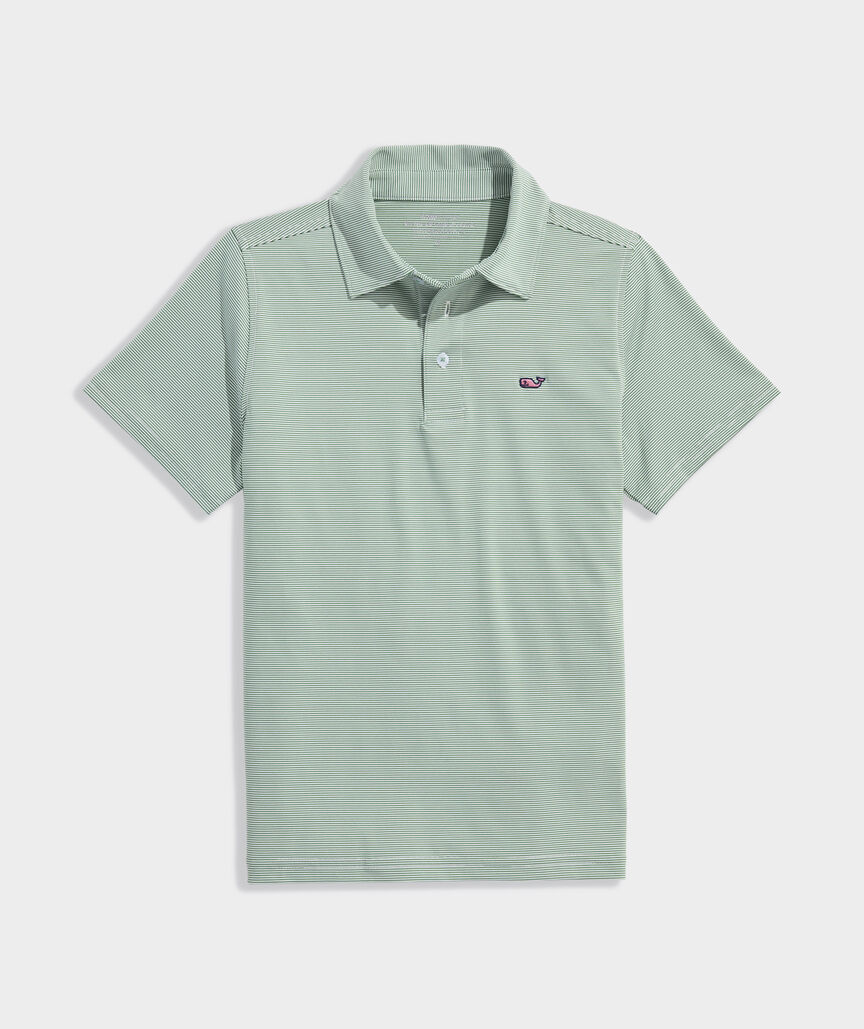 Boys' Performance Anegada Stripe Sankaty Polo