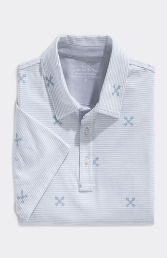 Slim Fit Lemon Shark Cotton Performance Tucker Button-Down Shirt