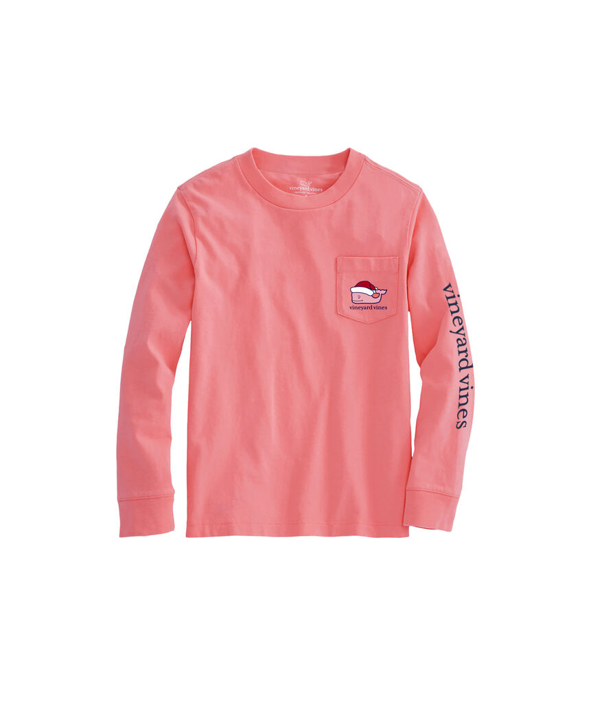 OUTLET Kids' Multi Holiday Sticker Long-Sleeve Pocket Tee