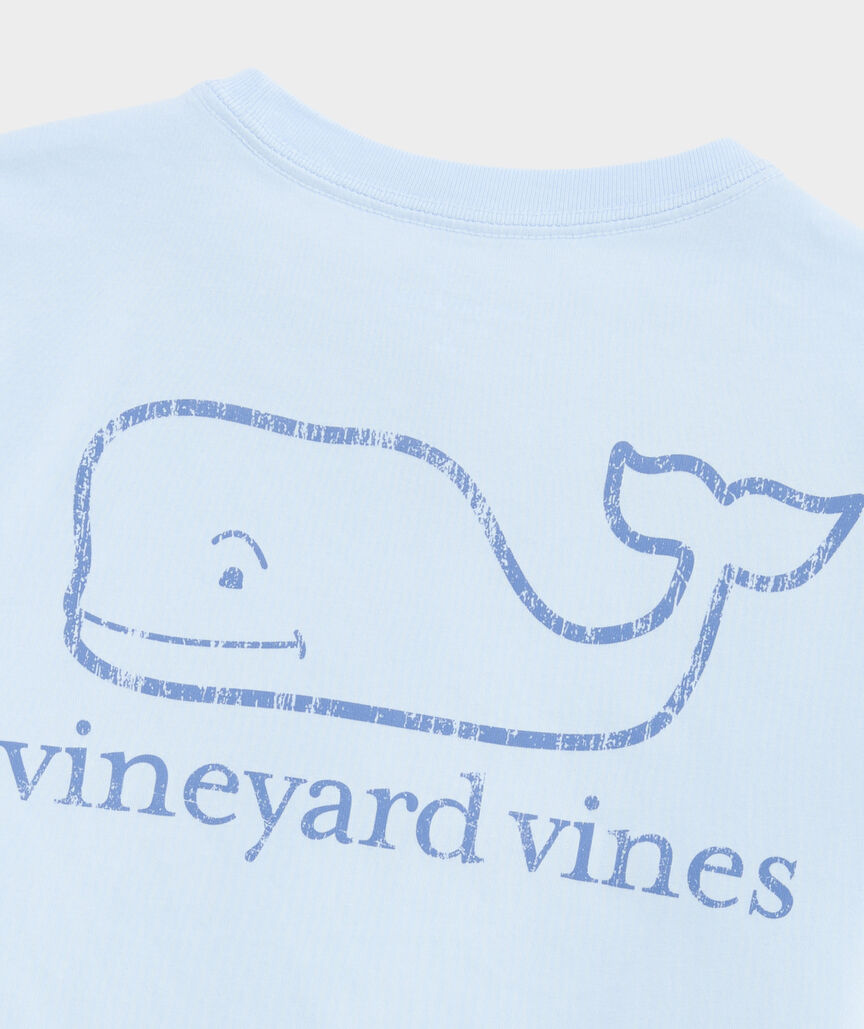 Boys' Two-Tone Vintage Whale Short-Sleeve Pocket Tee