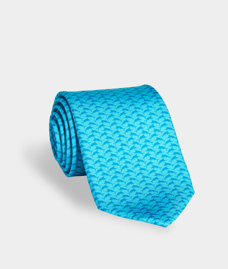 Tonal Marlin Leap Printed Tie