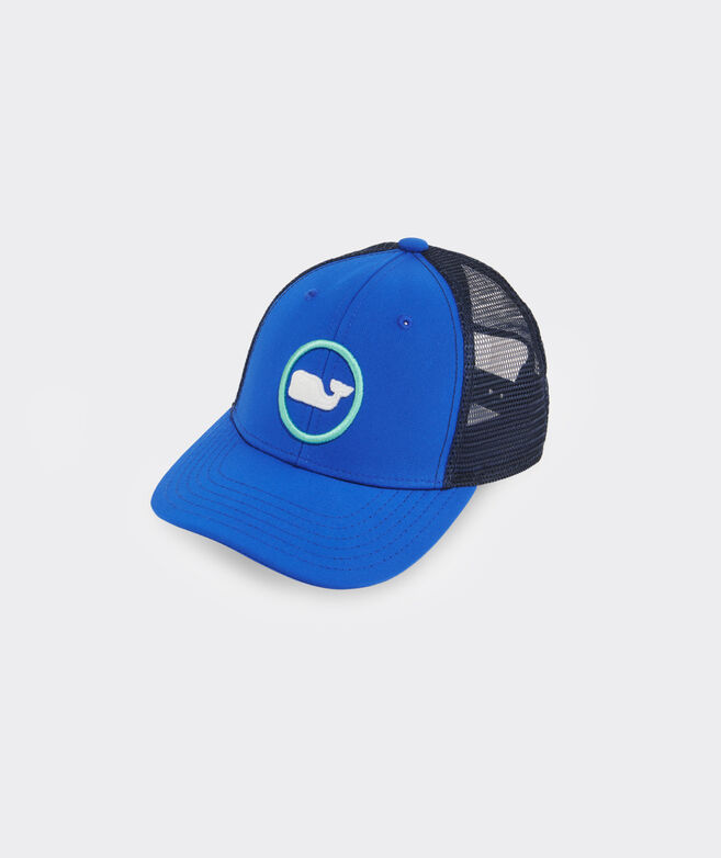 Boys' Whale Dot Performance Trucker Hat