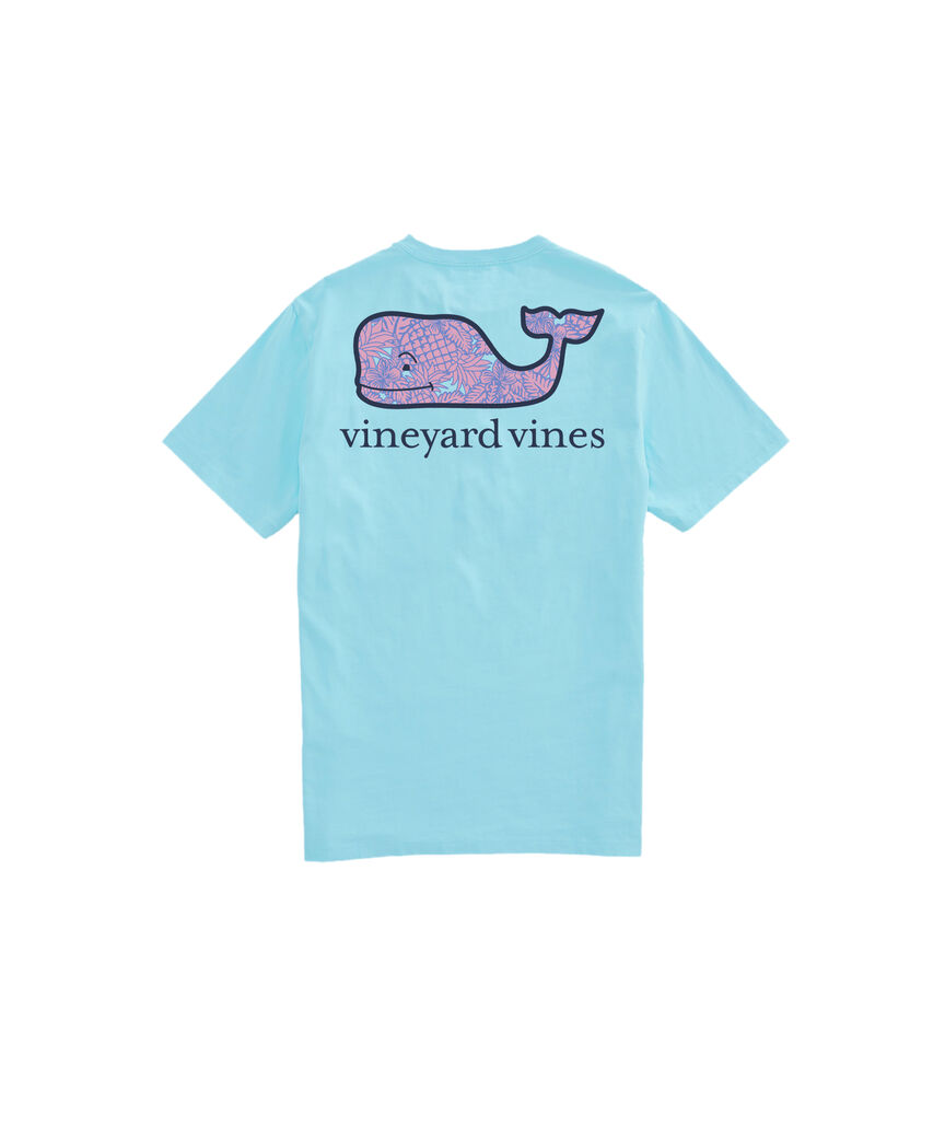 OUTLET Pineapple & Flower Whale Short-Sleeve Pocket Tee