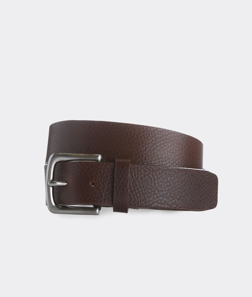 Pebbled Leather Belt