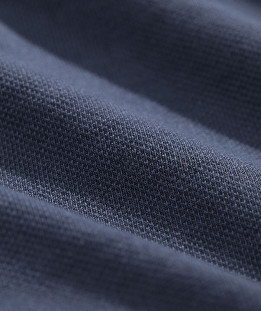 Lived-In Long-Sleeve Pique Polo