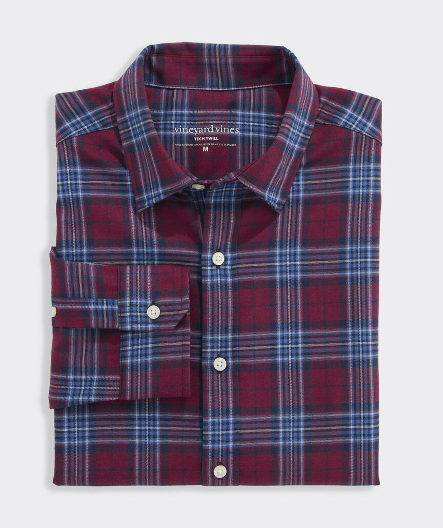 Performance Tech Twill Plaid Shirt