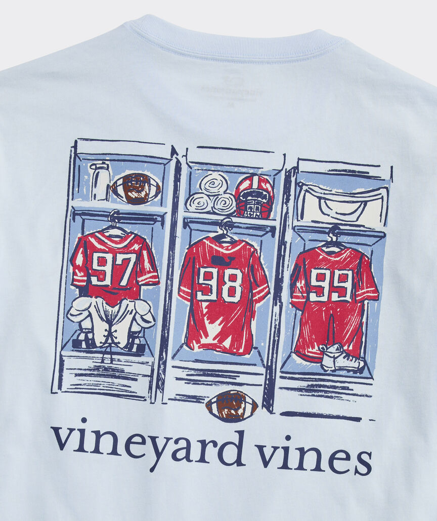 Football Locker Room Long-Sleeve Pocket Tee