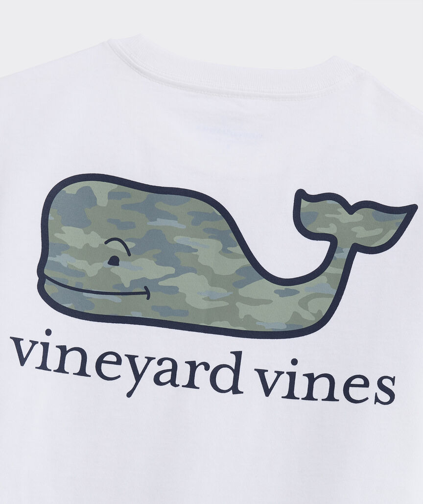 Boys' Camo Whale Short-Sleeve Pocket Tee