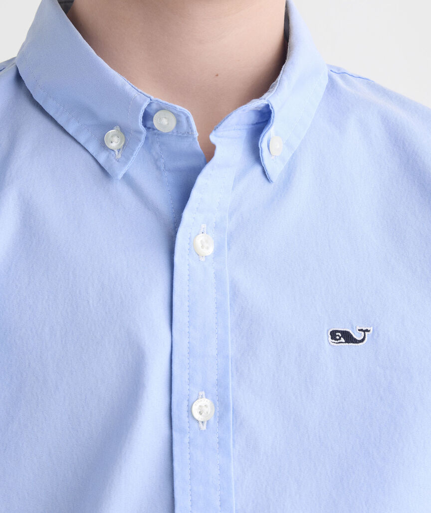 Boys' Performance Cotton Breakwater Solid Shirt