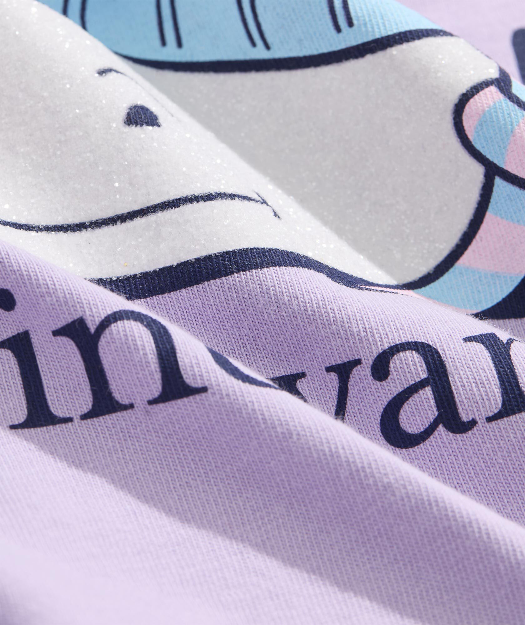 Girls' Glitter Snowman Whale Long-Sleeve Pocket Tee