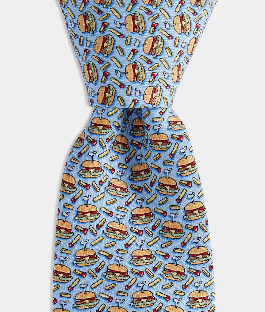 Boys' Burgers & Fries Printed Tie