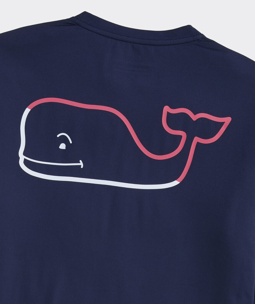 Performance Burgee Whale Long-Sleevee Harbor Tee