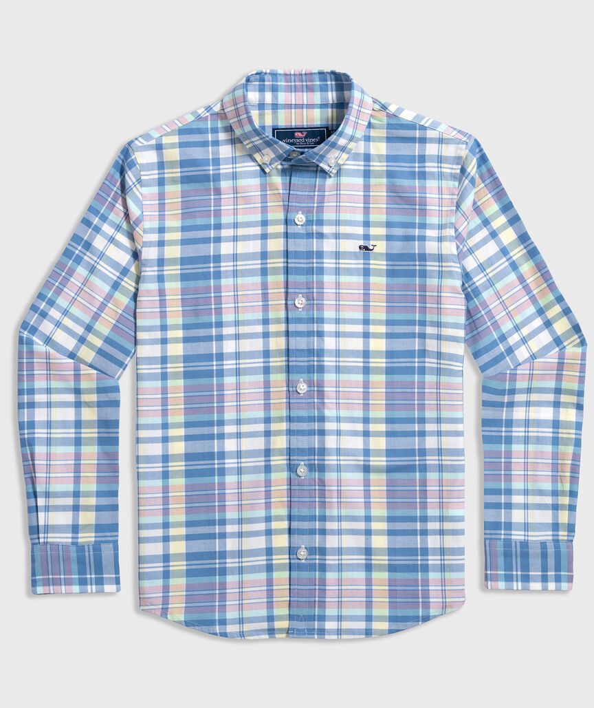 OUTLET Poplin Plaid Shirt