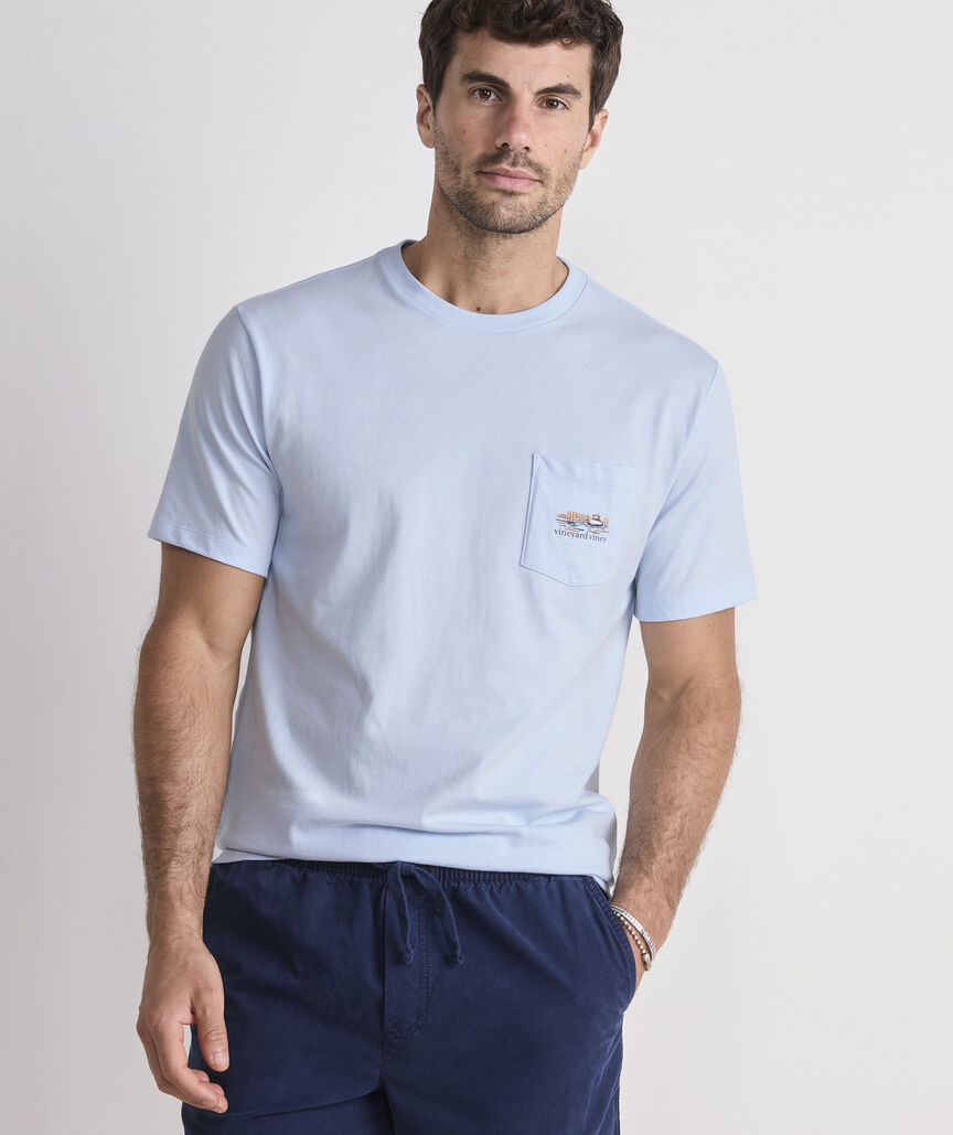 Dockside Autumn Wakes Short-Sleeve Pocket Tee