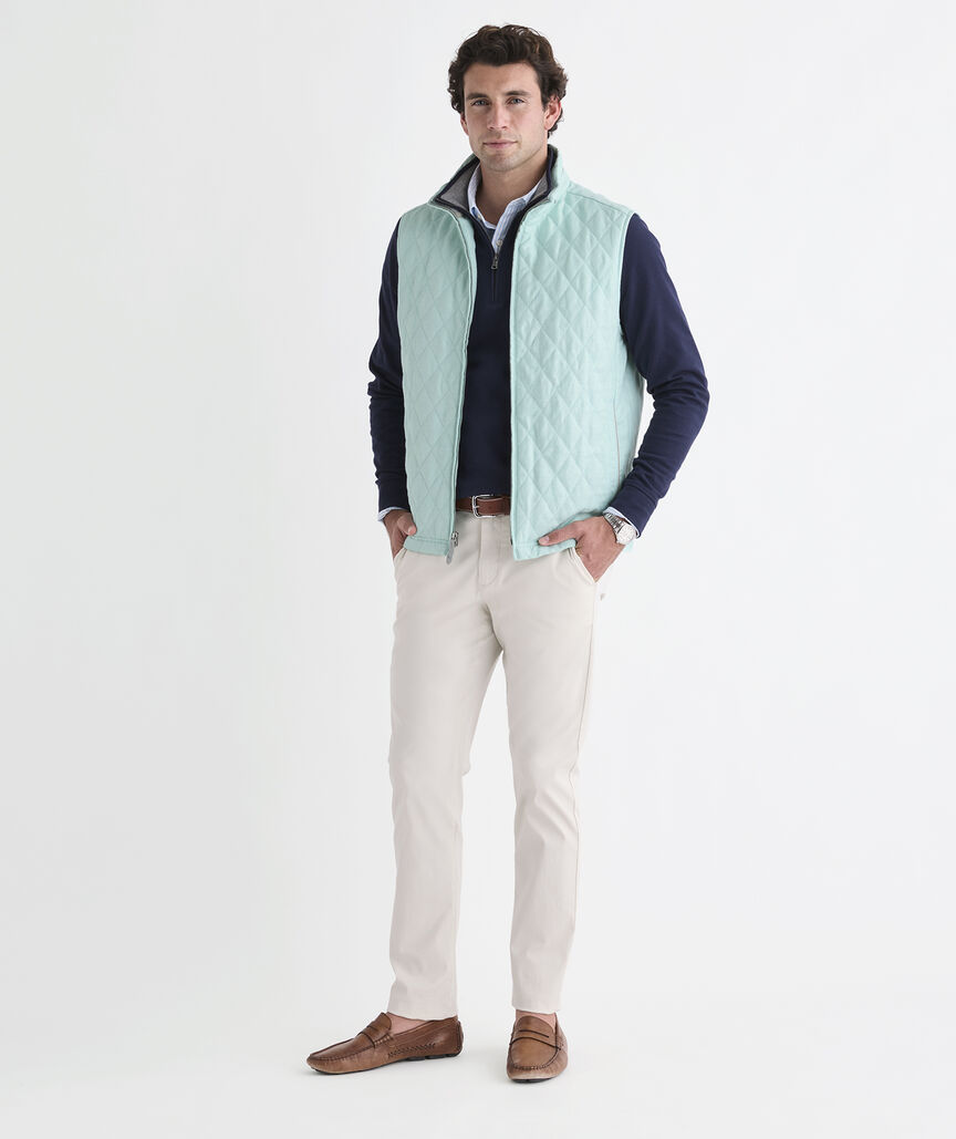 Textured Linen Dorset Quilted Vest