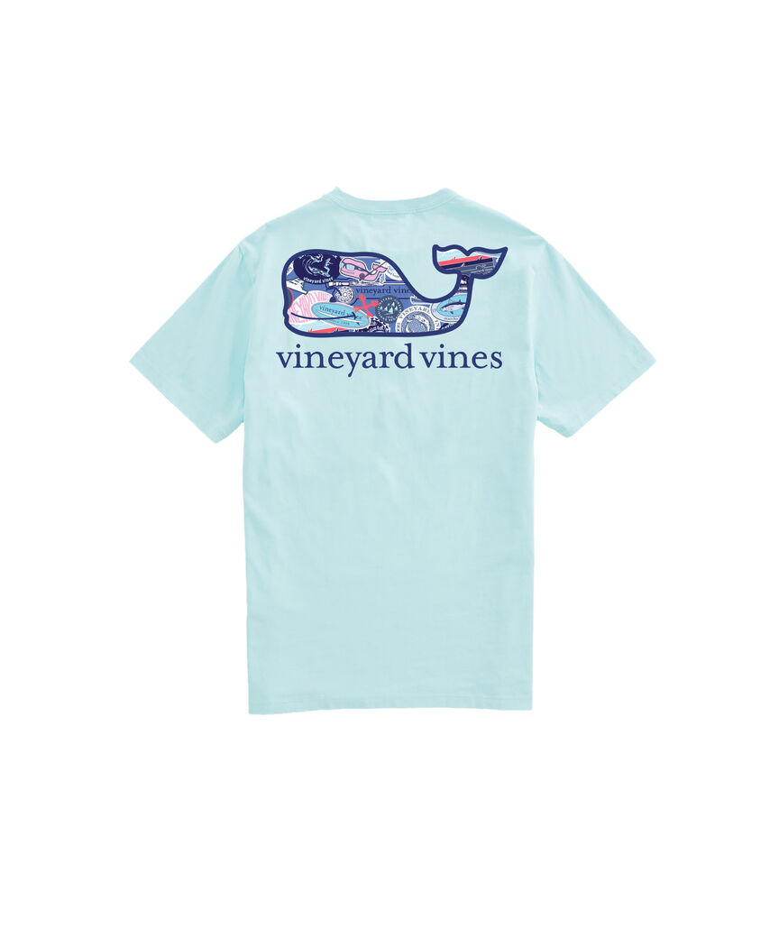 OUTLET VV Stickers Whale Short-Sleeve Pocket Tee