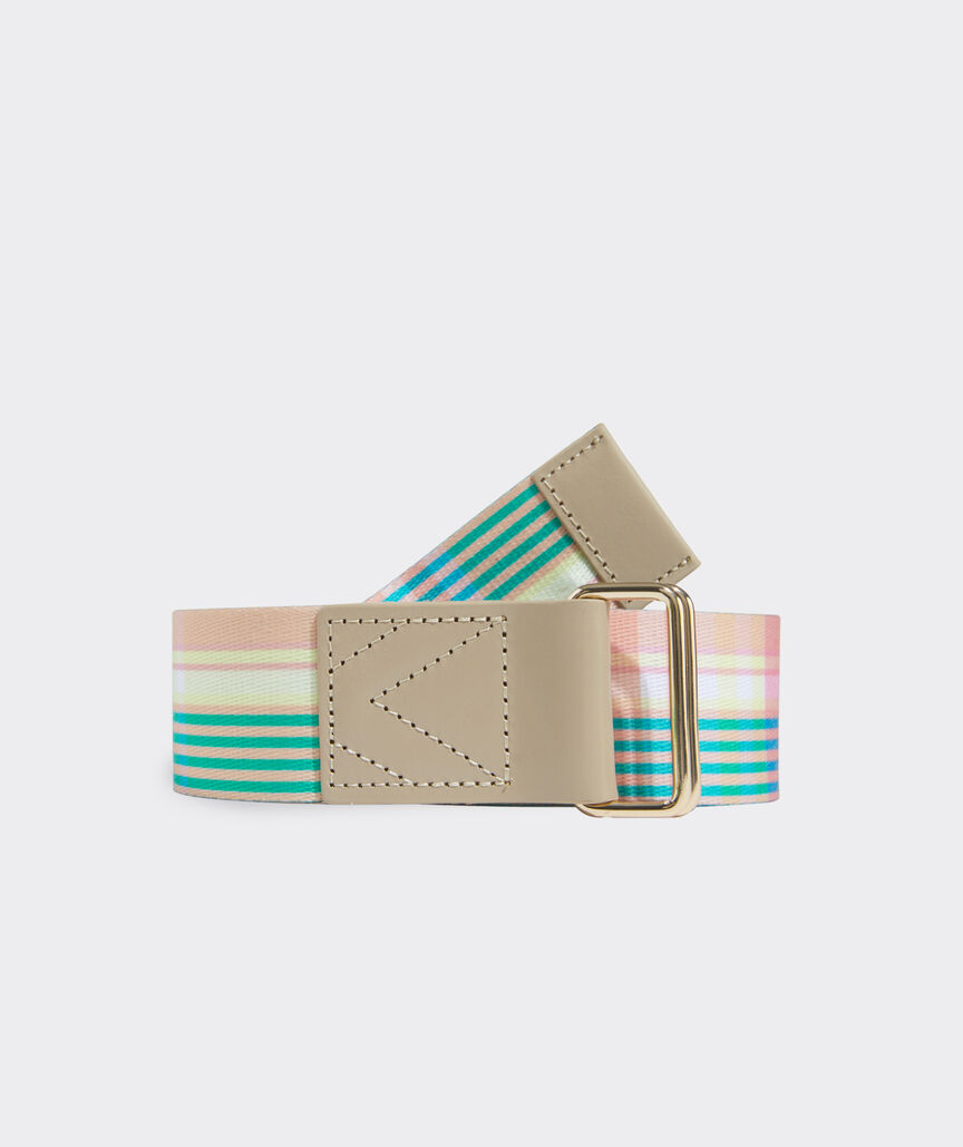 Punch Plaid D-Ring Belt