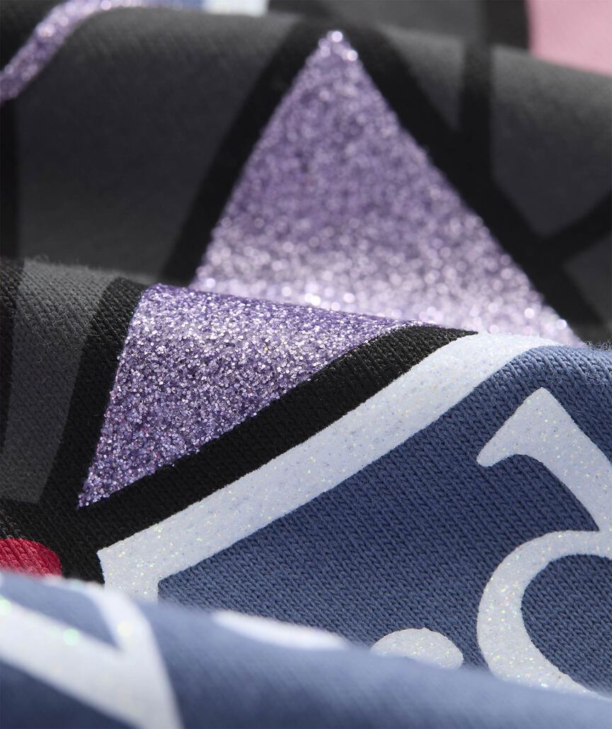 Girls' Glitter Vampire Whale Long-Sleeve Pocket Tee