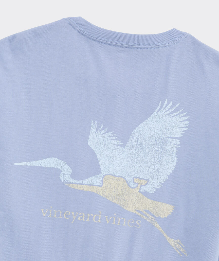 Line Whale Heron Long-Sleeve Pocket Tee