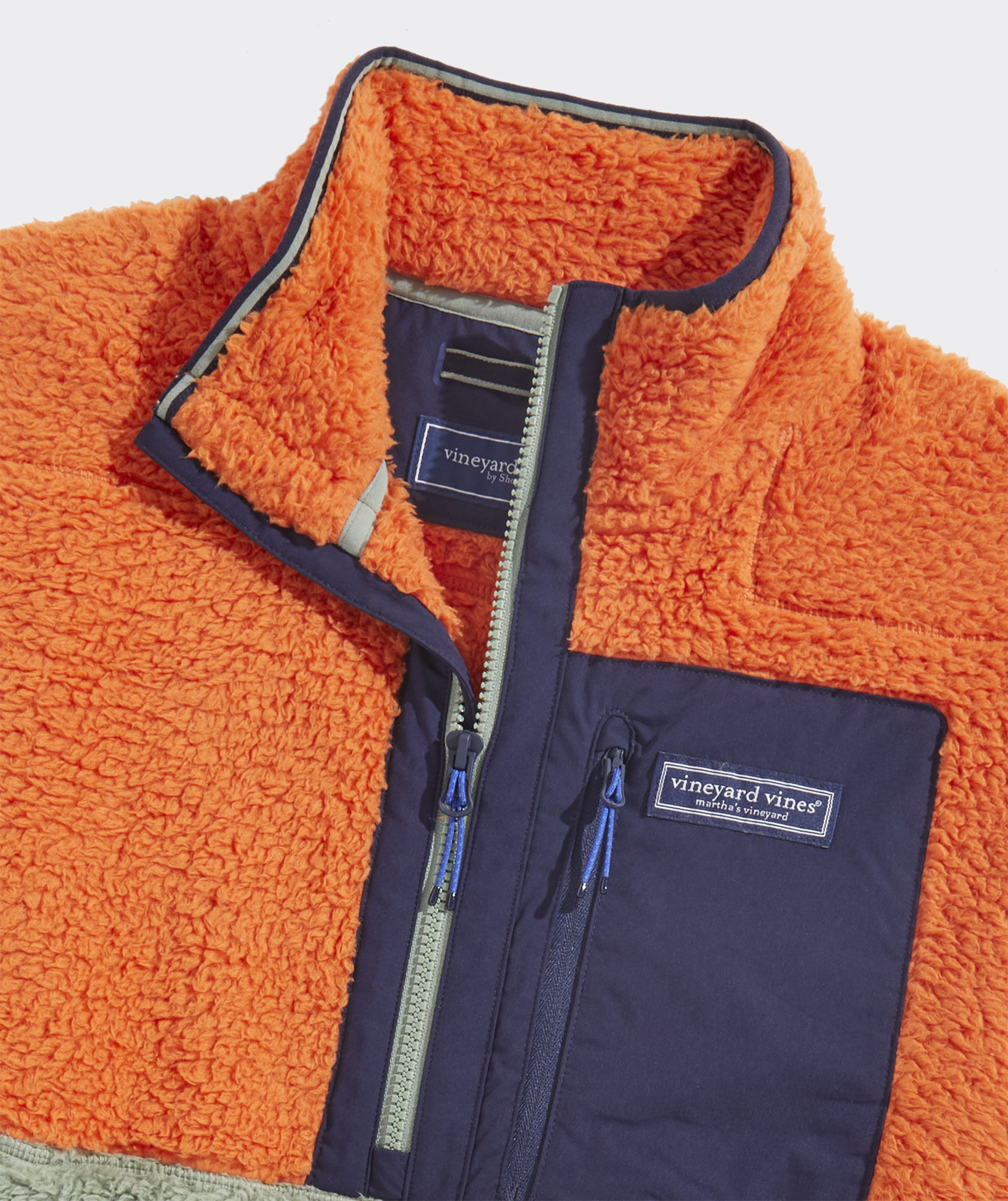Shop ColorBlocked Sherpa Fleece SuperShep™ at vineyard vines
