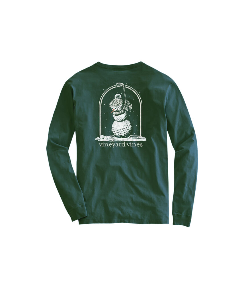 OUTLET Boys' Golf Ball Snowman Long-Sleeve Tee