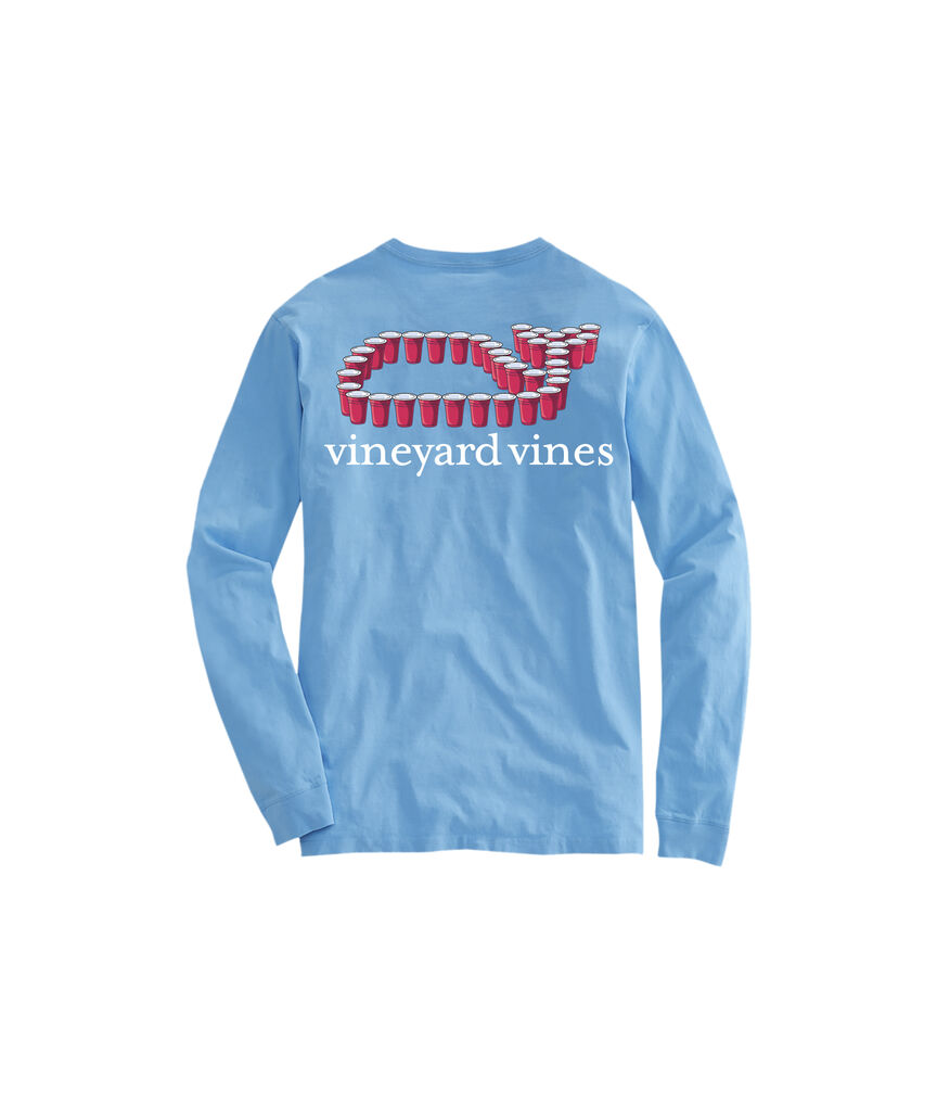 OUTLET Whale Cups Long-Sleeve Pocket Tee
