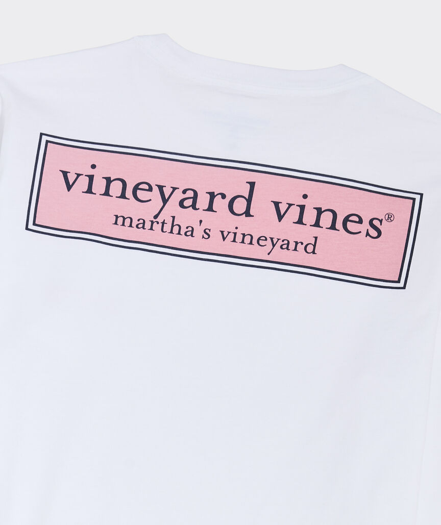 Boys' Classic Logo Box Long-Sleeve Pocket Tee