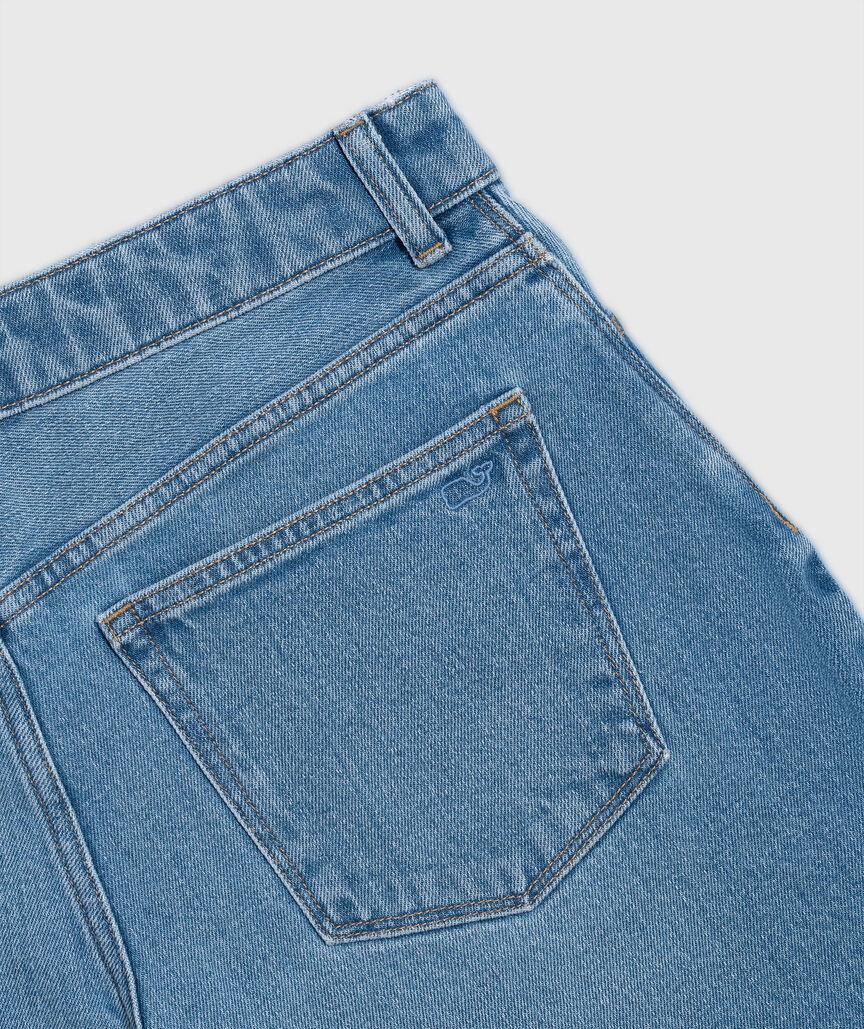 OUTLET Light Wash Denim Shorts