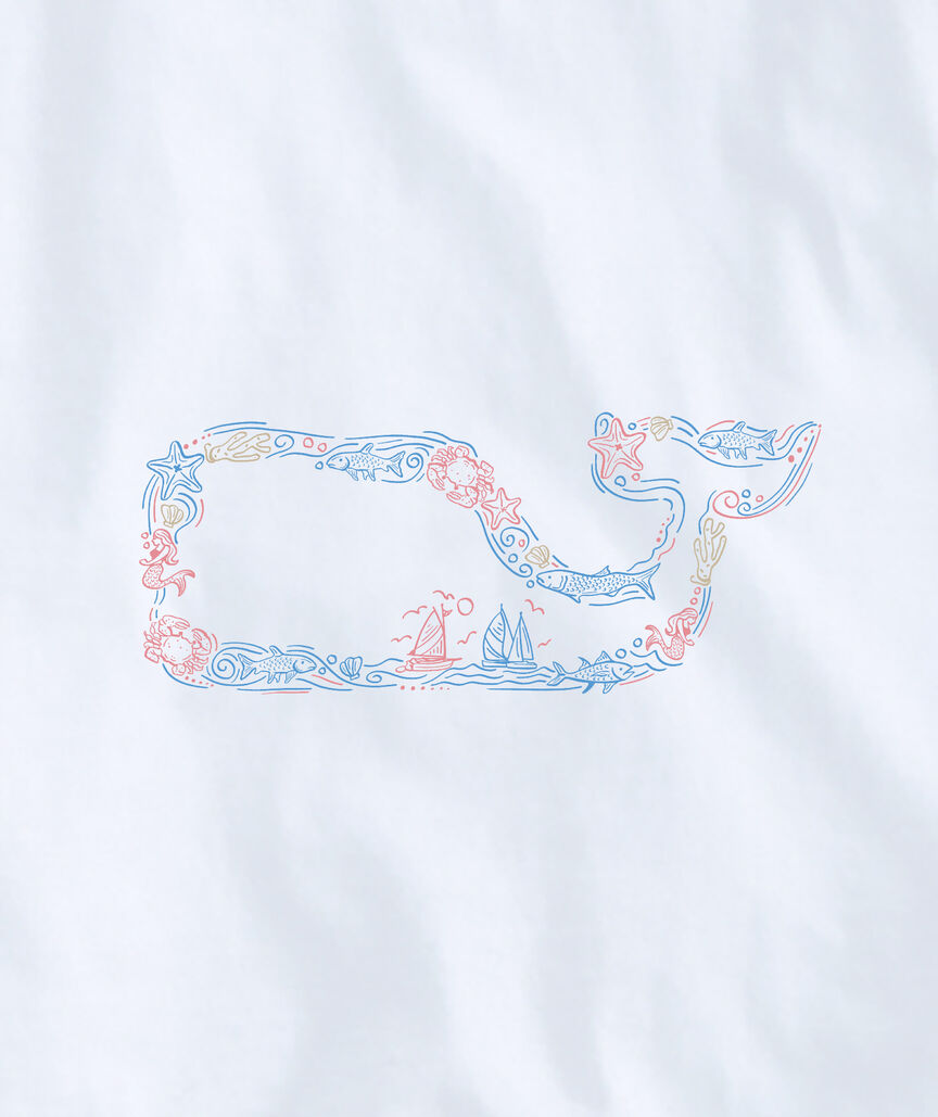 OUTLET Icons Whale Outline Long-Sleeve Pocket Tee