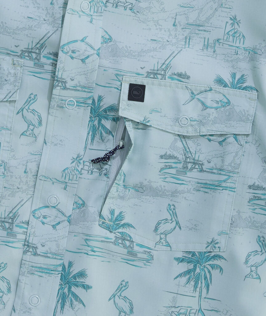 Performance Permit To Fish Short-Sleeve Harbor Shirt