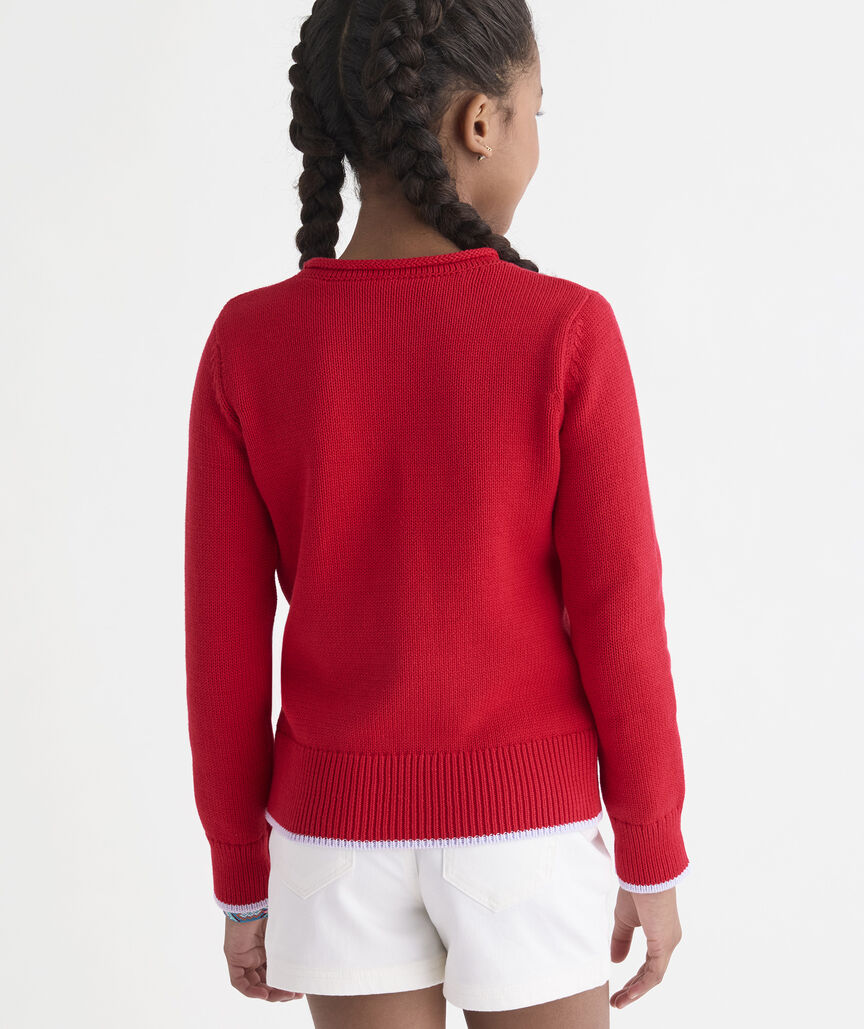 Girls' Katie Cotton Lobster Rollneck Sweater