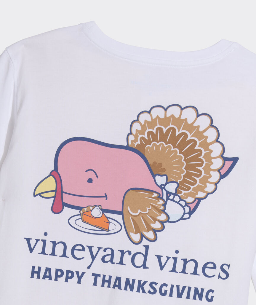 Women's Thanksgiving Whale Long-Sleeve Pocket Tee