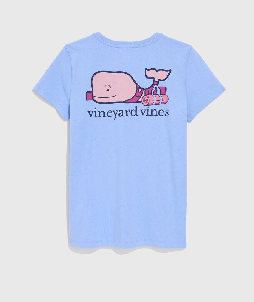 Women's Yoga Whale Short-Sleeve Pocket Tee