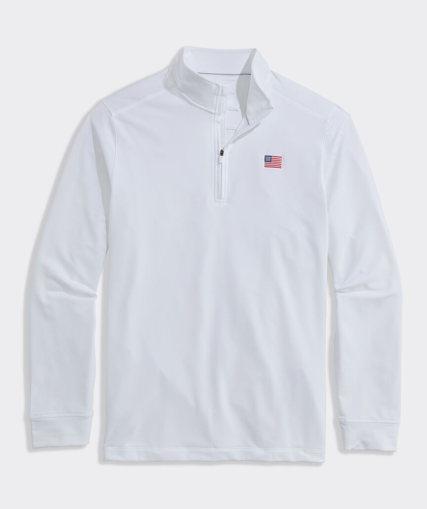 American Flag Performance Clubhouse Quarter-Zip