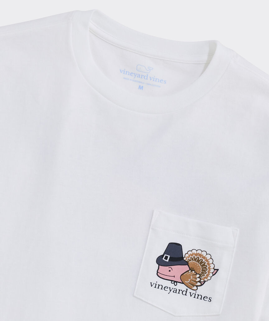 Turkey Whale Long-Sleeve Pocket Tee