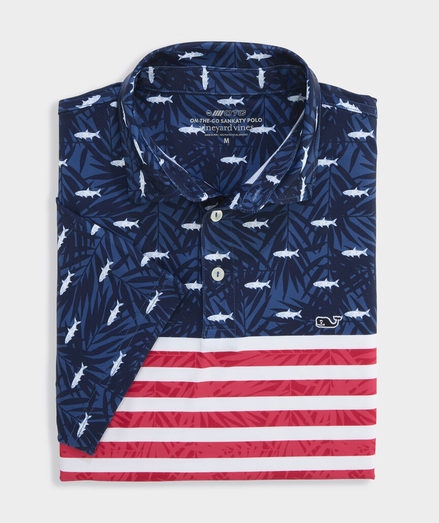 Performance USA Fish & Palms Sankaty Polo