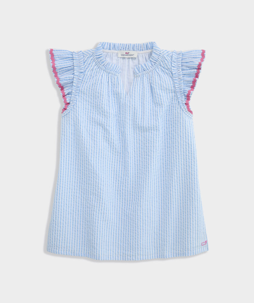 Girls' Piper Seersucker Top