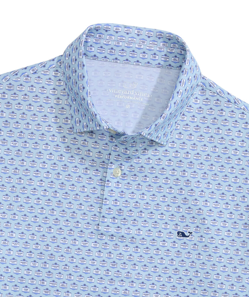 OUTLET Island Signs Performance Polo