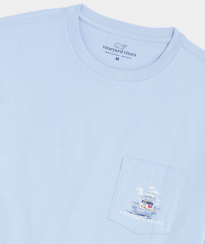 Santa Sport Fishing Short-Sleeve Pocket Tee