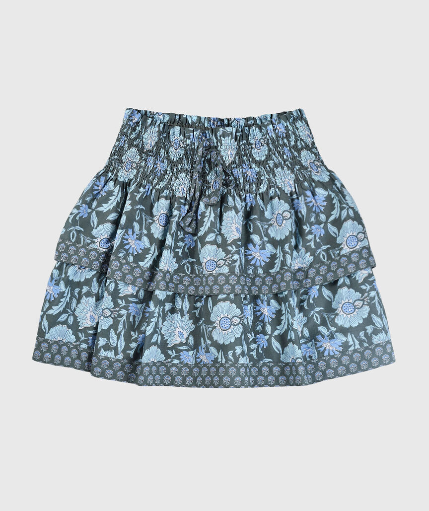 OUTLET Printed Smocked Skirt