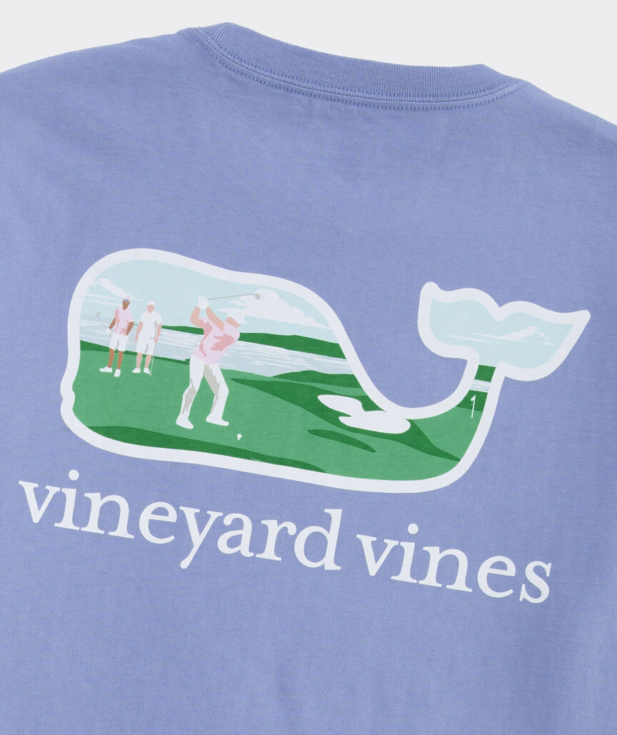 Golfers Whale Long-Sleeve Pocket Tee