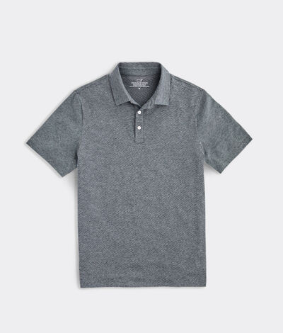 Vineyard Vines Solid Edgartown Polo Shirt (Grey) (Size: Small)