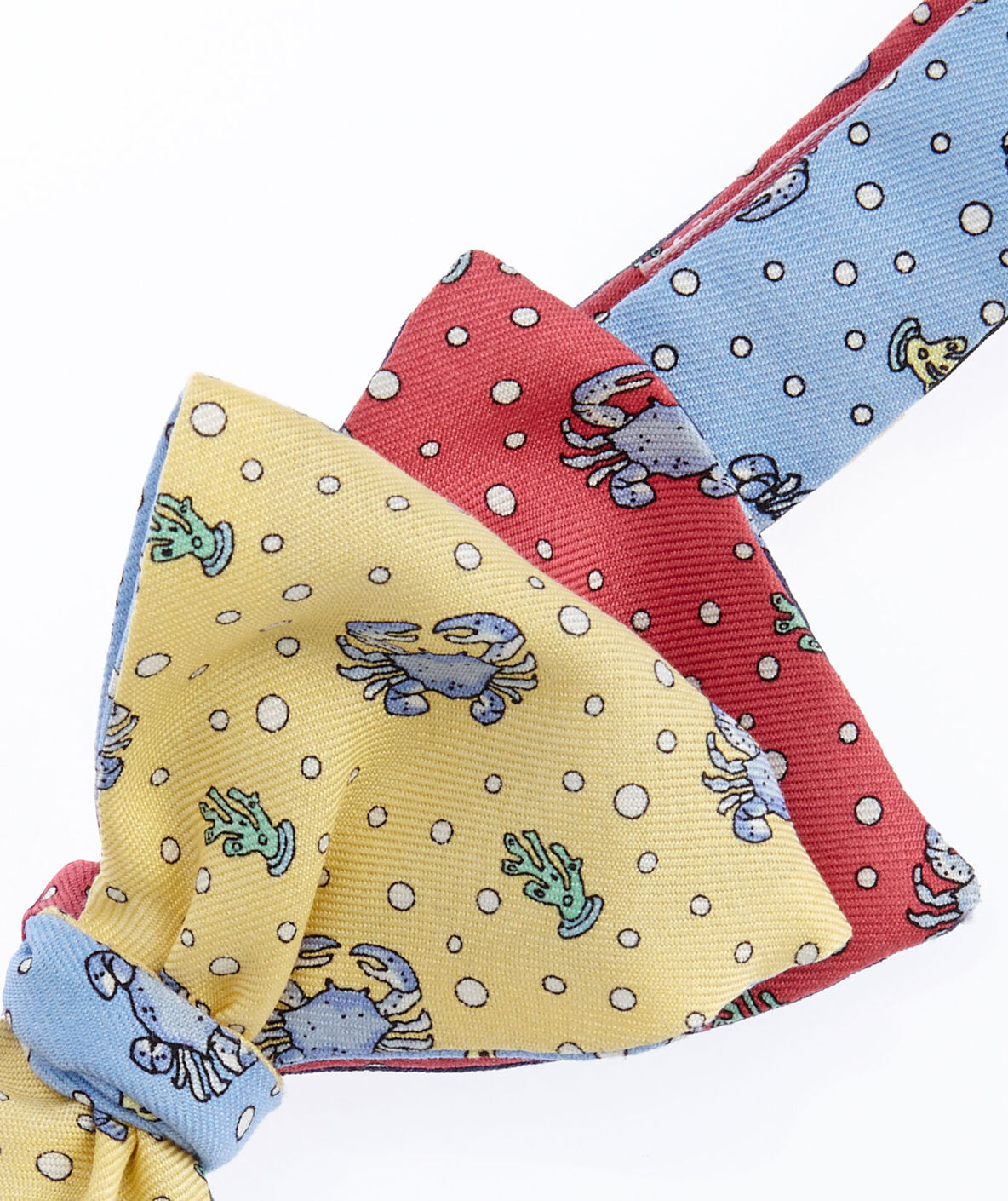 Mens Bow Ties Crab Four Panel Silk Bow Tie Vineyard Vines