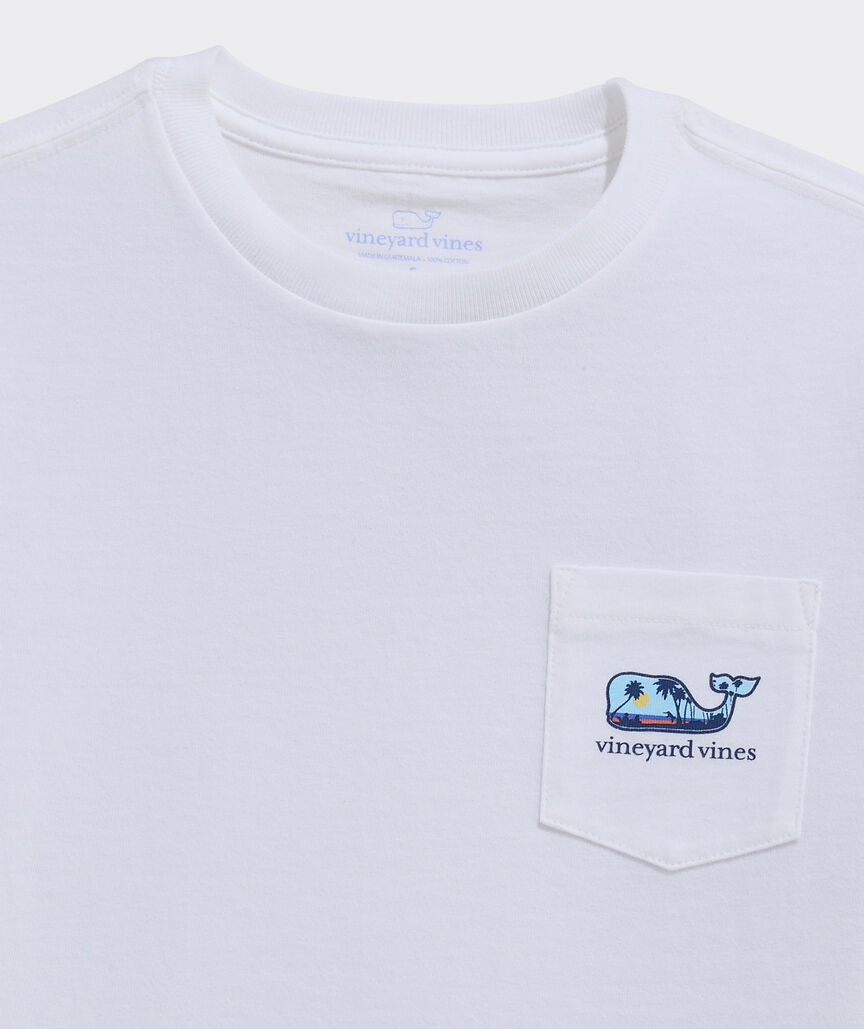 Boys' Dog Frisbee Whale Short-Sleeve Pocket Tee