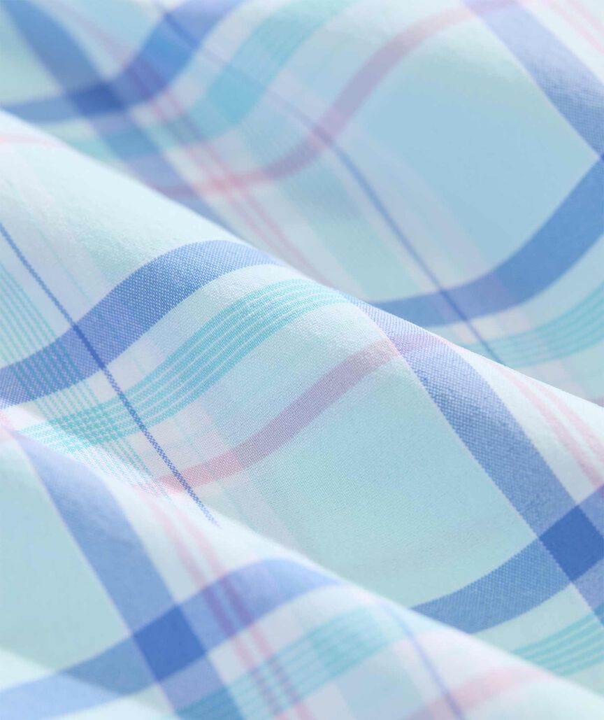 Boys' Performance Coconut Key Plaid Featherweight Shirt