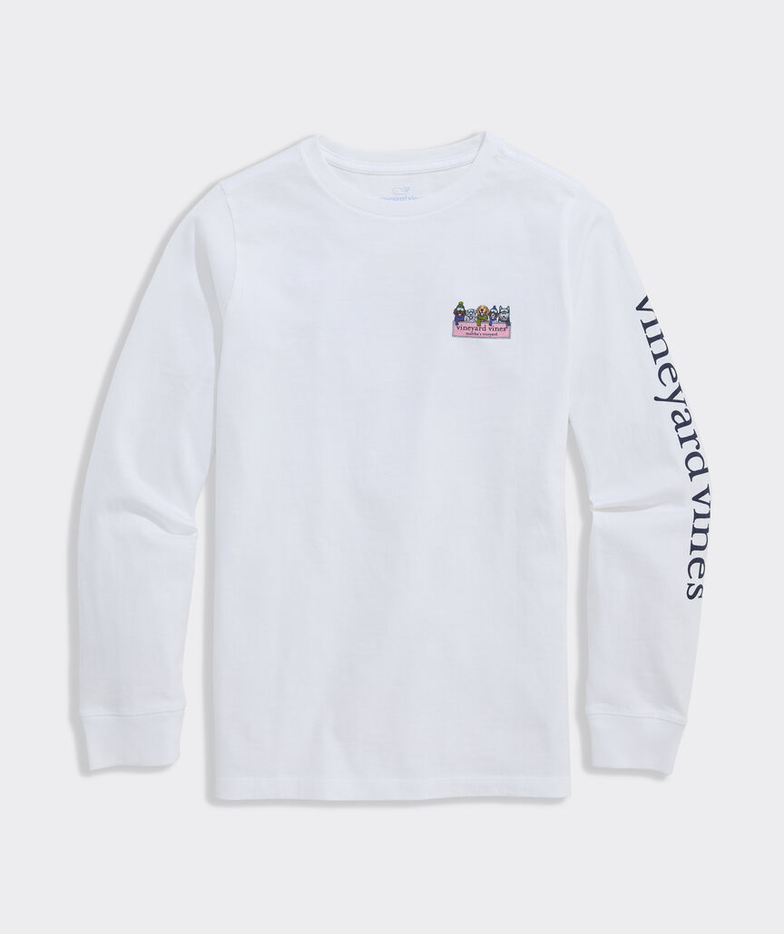 Boys' Winter Pups Logo Box Long-Sleeve Tee