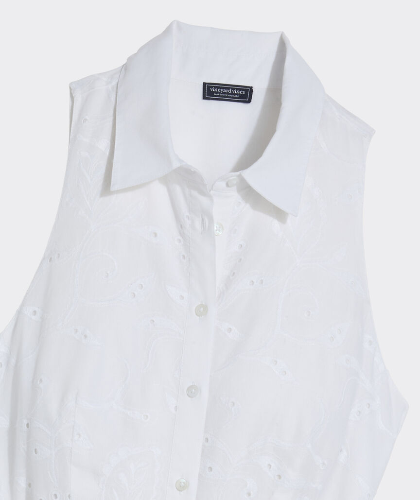 Vanessa Eyelet Shirtdress