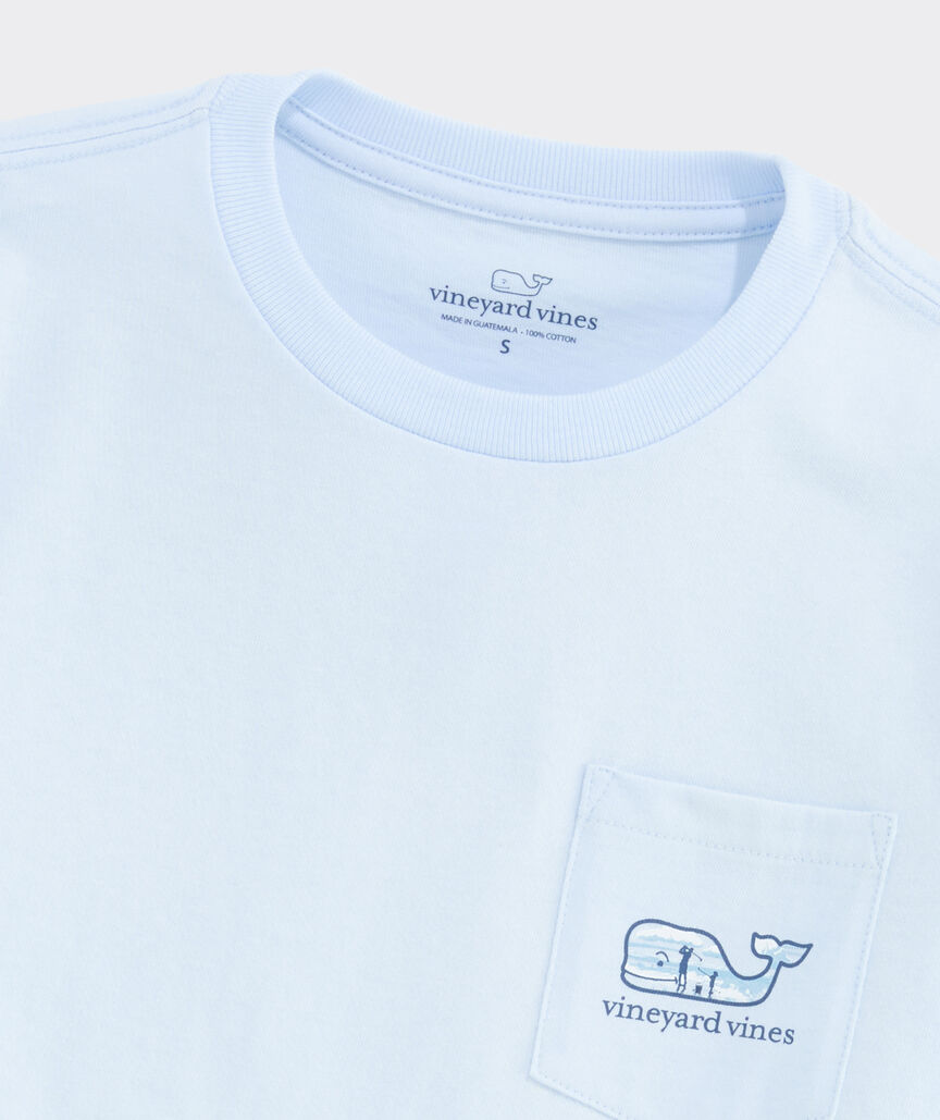 Boys' Fathers Day Golf Whale Short-Sleeve Pocket Tee